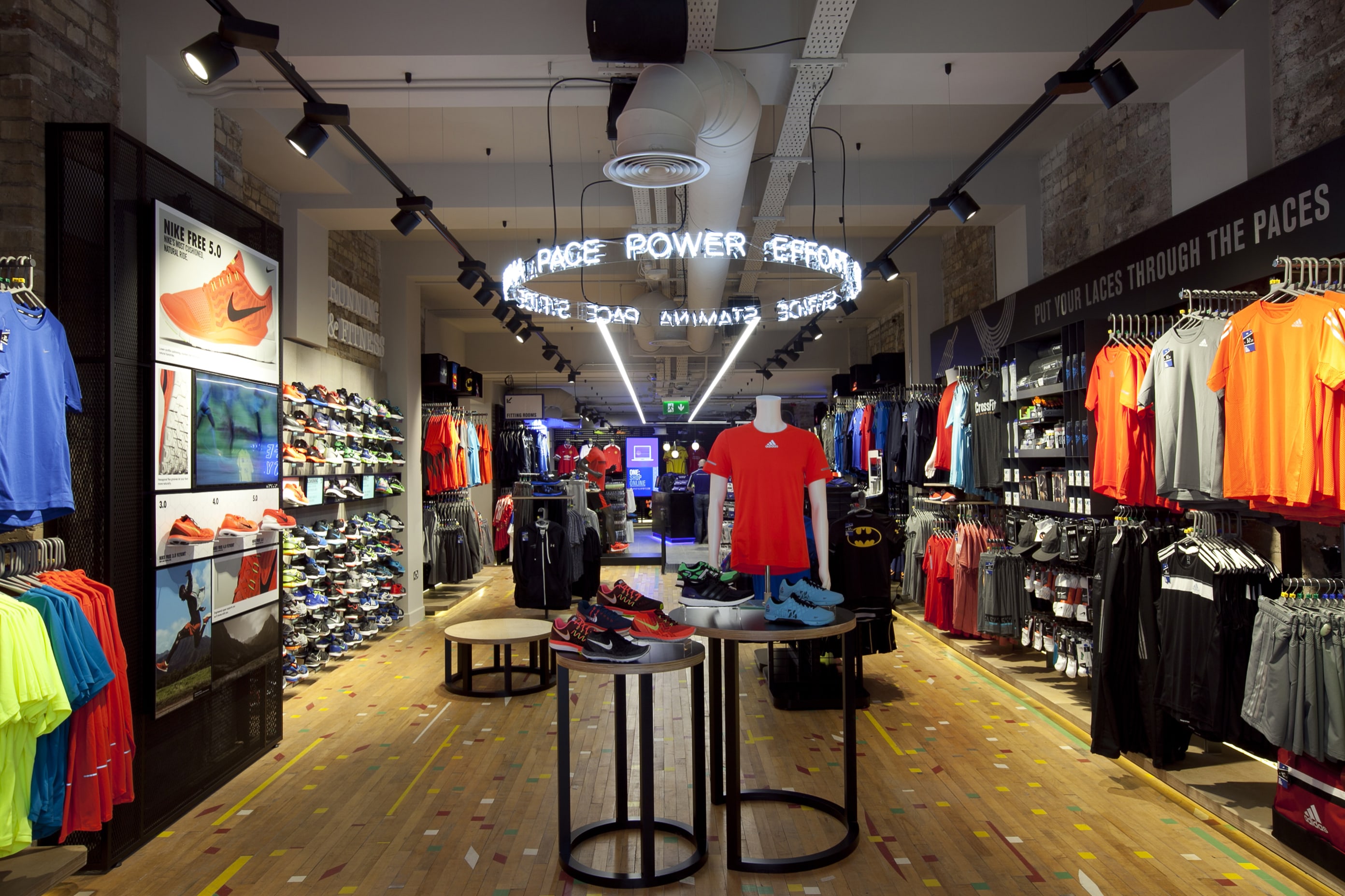 sport equipment store Sports lifestyle grafton st running fitness flagship storedesign ie competitors kick touch into